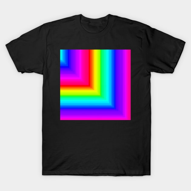 Rainbow square pattern T-Shirt by MelanieJeyakkumar